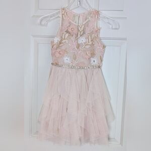 Rare Editions Dazzling Embroidered & Sequins Dress